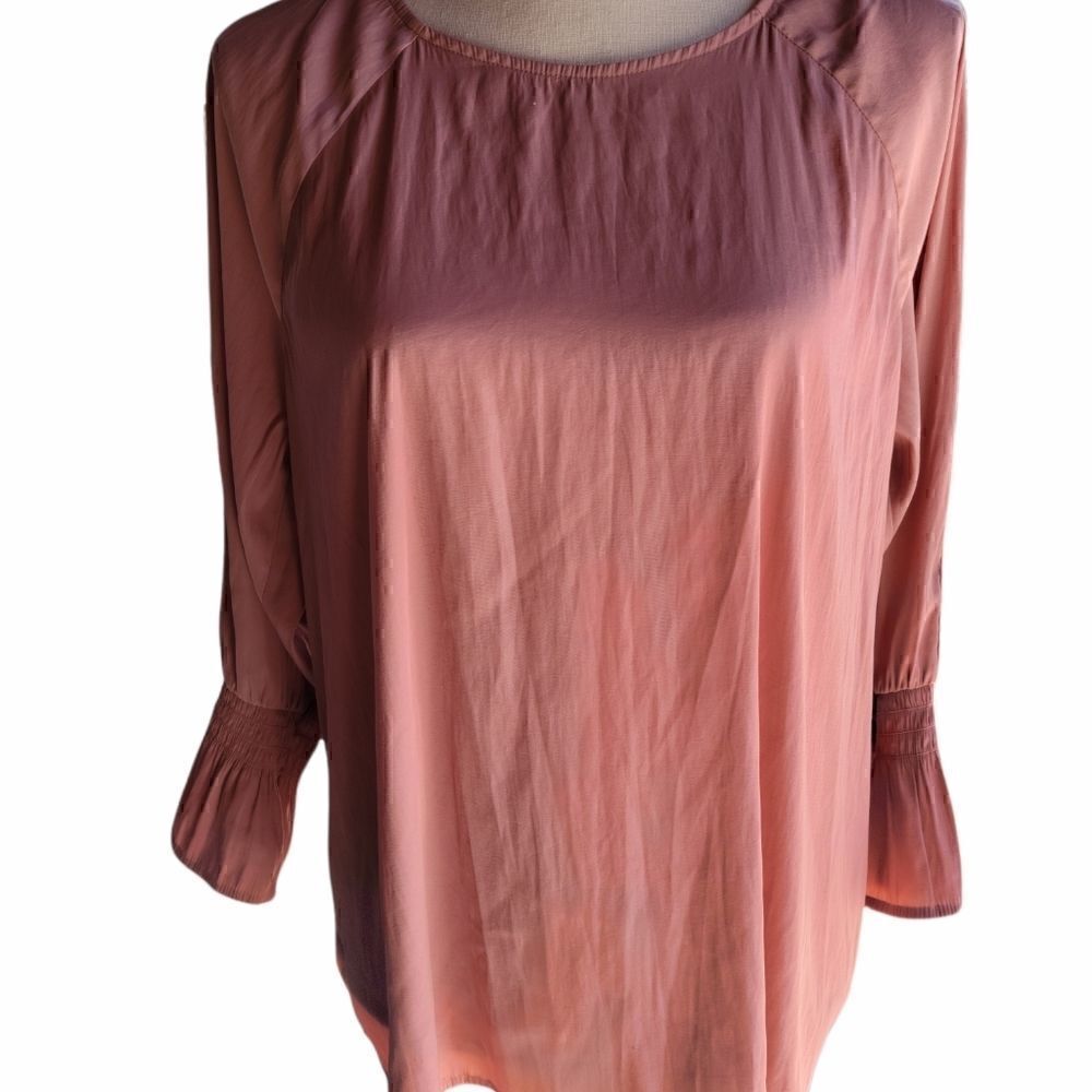 J.Jill Pullover with Ruffled Cuffed Sleeves. Size M.